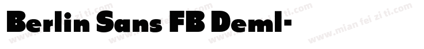 Berlin Sans FB Deml字体转换